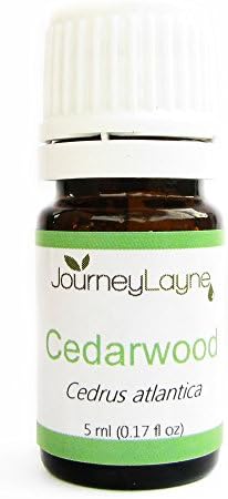 Cedarwood Atlas Essential Oil - 100% Pure - No Chemicals No Pesticides Non-GMO Oils - Aromatherapy & Therapeutic Use (5 ml)