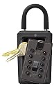 GE Security 001406 AccessPoint KeySafe 3-Key Portable Push-Button Key Box, Black