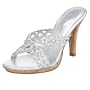 Chinese Laundry Women's Repeat Platform Slide,Silver,7.5 M