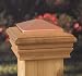 4x4 Newport Copper High Top Post Cap [CAPITOL CITY LUMBER]