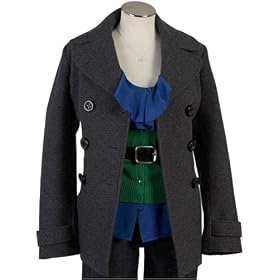 Amazon.com: Fossil Apparel - Berkley (Color: Grey): Apparel : pea coat wool pirate charcoal