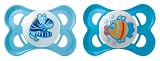 MAM 542411 - Mini Ulti MAM, Silikon, 0-7 Monate, Schnuller, für Jungen, Doppelpack, farblich sortiert