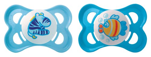 MAM 514111 – Original Latex 0-6, Schnuller, für Jungen, Doppelpack, farblich sortiert – BPA frei