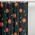 Halloween PUMPKIN Jack-O-Lantern Bathroom SHOWER CURTAIN holiday decor