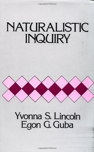 By Egon G. Guba - Naturalistic Inquiry: 1st (first) Edition