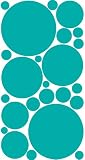 Review The Wall Decor Store  / Turquiose Polka Dot Peel & Stick Wall Stickers Dorm