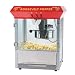 Great Northern Popcorn Red Roosevelt Antique Style Popcorn Popper Machine with 8-Ounce Kettle