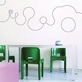 Domestic Tapetensticker bubble line silver