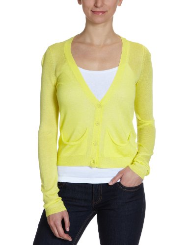 VERO MODA Damen Strickjacke, 10076533 Camelo Cardigan, Gr. 38 (M), Gelb (LIMELIGHT) Preisvergleich