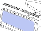 Windshield Channel for CJ-5, CJ7, Jeep Wrangler, 7695 & Toyota Land Cruiser FJ40, 6484