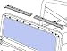 Windshield Channel for CJ-5, CJ7, Jeep Wrangler, 7695 & Toyota Land Cruiser FJ40, 6484