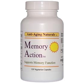 Anti-Aging Naturals - MEMORY ACTION(TM) - Alpha-GPC, Phosphatidylserine, Vinpocetine, Fisetin, advanced Neuro StrengtheningTM Complex with Curcumin BCM-95