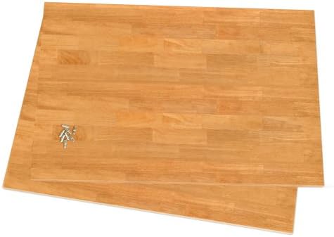Solid Wood Closets AS16MPS Adjustable Shelves with Pins, Maple Spice, 2-Pack
