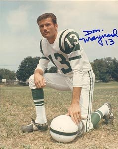Don Maynard New York Jets Signed 8x10 Photo
