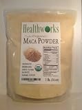 HealthWorks-Wild Organic Peruvian Maca Root Powder Wildcrafted Raw Superfood 1 Lb