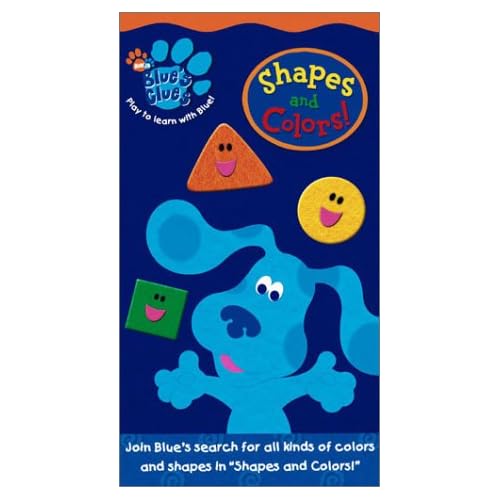 Blue's Clues Shapes And Colors [VHS] Steve Burns, Traci