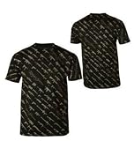 ROGUE STATUS Gun Show Script Mens Cotton T-Shirt Tee Black/Gold Rob & Big Dyrdek Skate Firearms