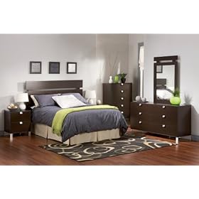 Kids Bedroom Furniture Set 2 in Chocolate - South Shore Furniture - 3259-BSET-2