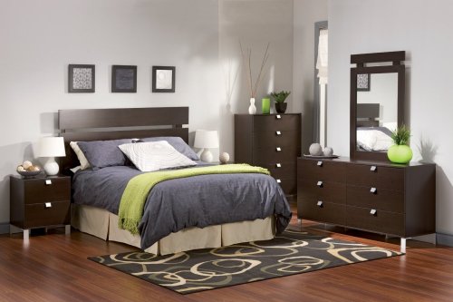 Kids Bedroom Furniture Set 2 in Chocolate - South Shore Furniture - 3259-BSET-2