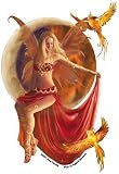 Nene Thomas - Fire Moon Fairy With Butterfly Wings - Sticker / Decal