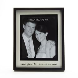 Melannco 8x10 Black Wedding Frame "From this Moment"