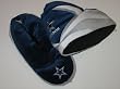 DALLAS COWBOYS Cleat Style PLUSH SLIPPERS with Team Logo & Colors