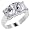 Sterling Silver Emerald Cut Cz Trio Promise Ring