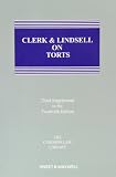 Clerk & Lindsell on torts. Third supplement to the twentieth edition : up-to-date to August 2013