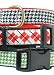 Preppy Collection Dog Collar, Black and White Houndstooth, Large (15-21, 1)