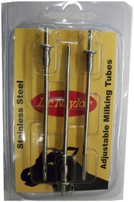 H W Naylor MTA Cow Milking Tubes, Adjustable, Stainless Steel, 3-Pk. - Quantity 6