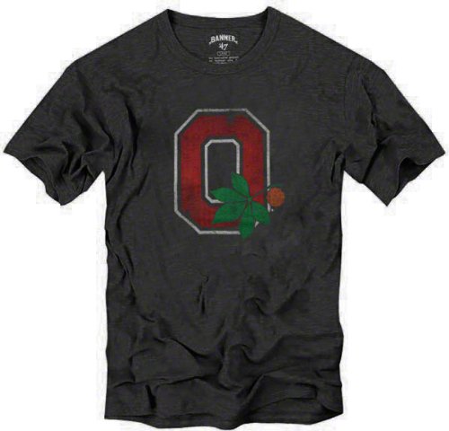 Ohio State Buckeyes Charcoal '47 Brand Vintage Mascot Scrum T-Shirt