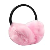 Allegra K Girls Pink Soft Plush Ear Pad Winter Warmer Earmuffs Cover Earlap