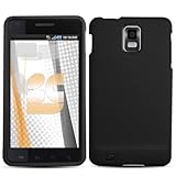 Black Rubberized Protector Hard Case for Samsung Infuse 4G
