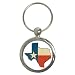 Key Chain Round of Classic Texas Flag Texas Shaped (Republic of Texas, Flags of Texas, Texas State Flag, Texas Independence)