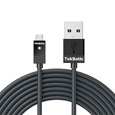 TEK Micro USB Cable for PS4/Xbox One Controller 9ft V2.0, Charging Cable. Play & Charge
