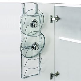Set Of 2 Over The Door Pan Lid Storage Racks
