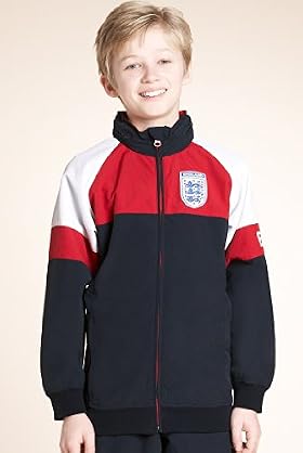 Official England FA Funnel Neck Zip Through Jacket