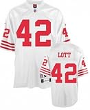 San Francisco 49ers NFL Jersey Ronnie Lott #42 White Throwback Jersey Size 52