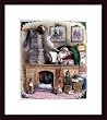 Art Poster Wood Framed Print - Santa Claus' Mail - Artist: Thomas Nast- Poster Size: 18 X 14