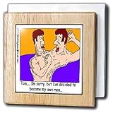 SIAMESE TWIN DILEMMA - 6 Inch Tile Napkin Holder