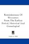Reminiscences Of Worcester: From The Earliest Period, Historical And Genealogical