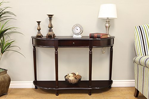 Frenchi Home Furnishing Console Sofa Table with Drawer, Expresso