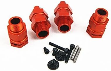 Qucika Clipless Orange Wheel Axle Hub Extender for HPI Baja 5b 5t 5sc Rovan Km Truck S04,85180