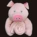 Buddy Blanket & Pillow Set - Pink Pig