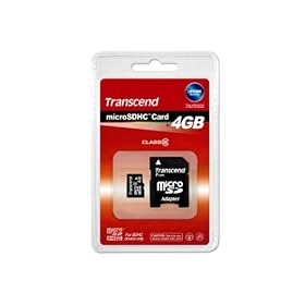 41EYodfbfaL. SL500 AA280  High Speed Transcend SDHC 4GB microSD Flash Memory Card