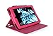 Kindle Fire HD 7 2014 Case, roocase Dual View 2014 Fire HD 7 Folio Case with Sleep/Wake Smart Cover with Multi-Viewing Stand for Amazon Kindle Fire HD 7 Tablet (4th Generation - 2014 Model), Magenta