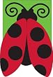 Ladybug Applique Flag Ladybug Applique Flag
