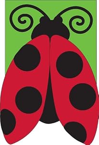 Ladybug Regular Size Applique Flag