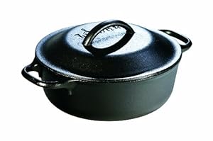 Lodge L2SP3 Pre-Seasoned Cast-Iron Serving Pot, 2-Quart