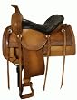 DOUBLE T GAITED Western Pleasure Saddle Square Skirt, Dark Oil, 17 inch